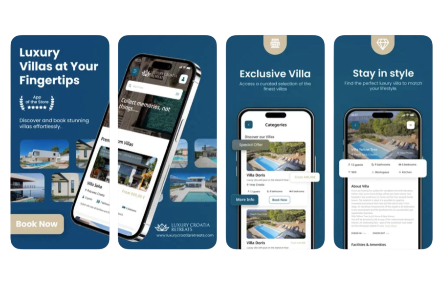 Luxury Croatia Retreats mobile app
