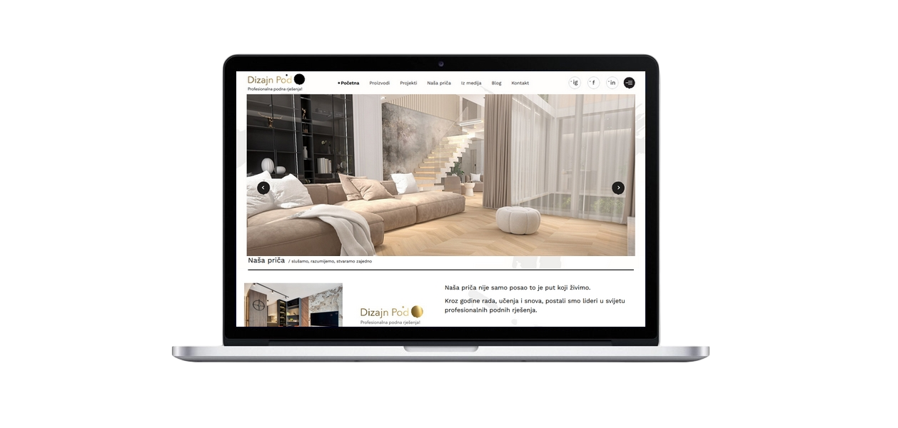 dizajn pod web stranica